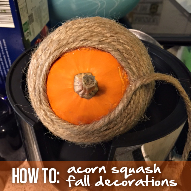 How to: Acorn Squash Fall Decorations