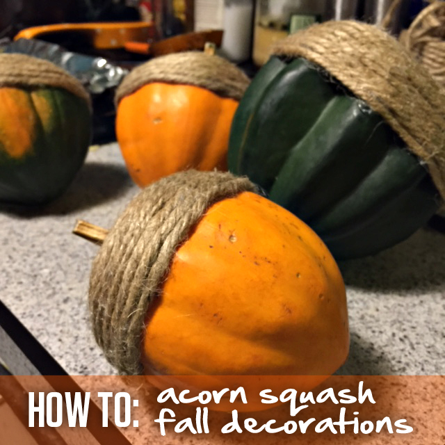 How to: Acorn Squash Fall Decorations Tutorial